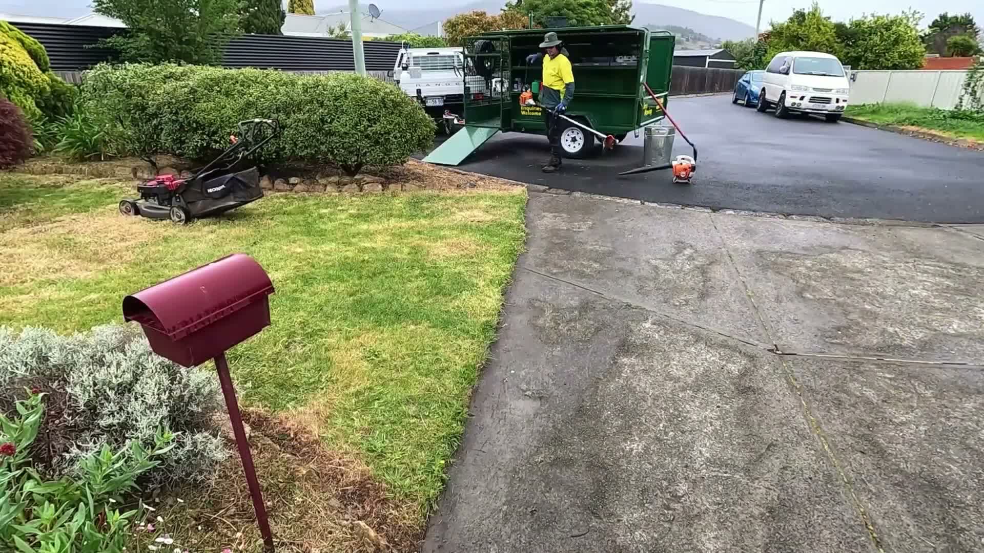 I hauled two trailer loads to the tip