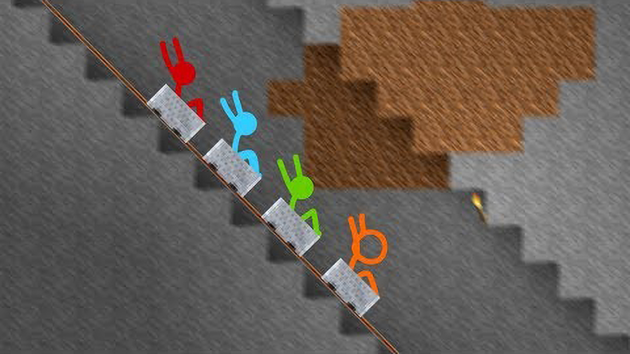 Build battle coaster: Stick figures build the wildest ride