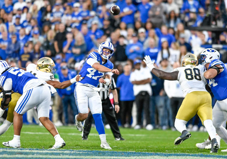 Upset! BYU picks up generational win over Notre Dame