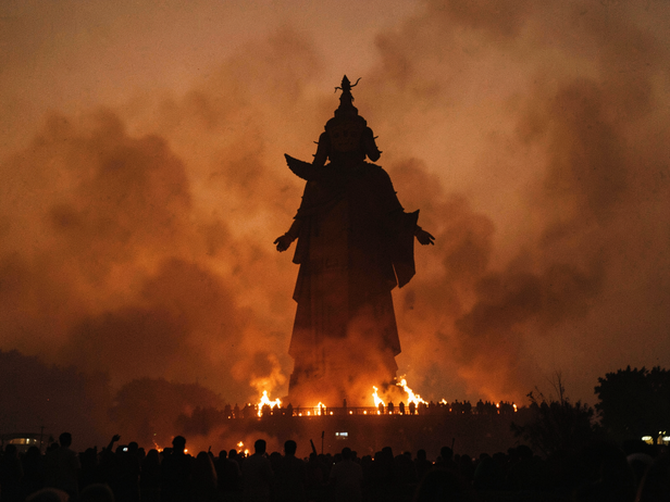 What Ravana effigy smoke does to the air you breathe in October
