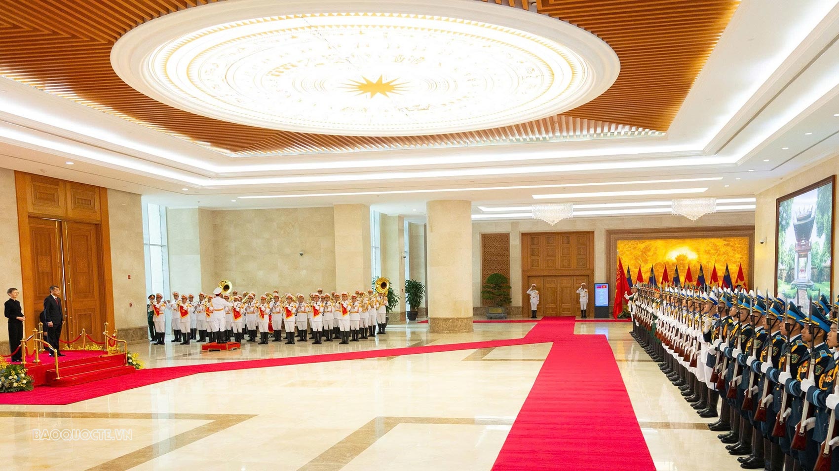 Thủ tướng Chính phủ Lê Minh Hưng chủ trì lễ đón chính thức Thủ tướng Liechtenstein Brigitte Haas