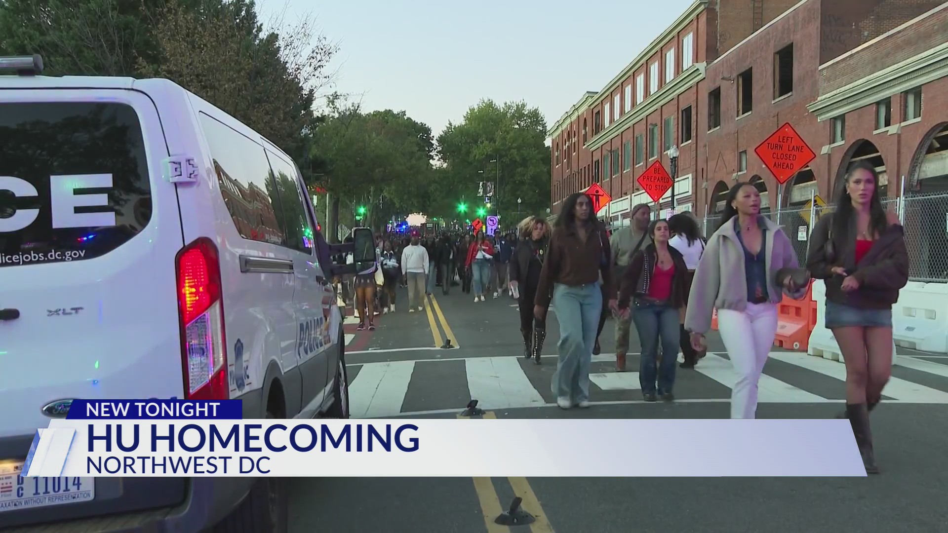 Massive crowds force road closures during Howard University homecoming