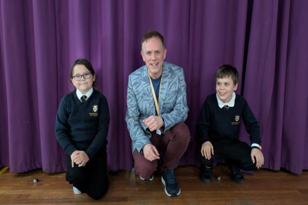 CBeebies legend gives special behind-the-scenes panto talk at Poole school