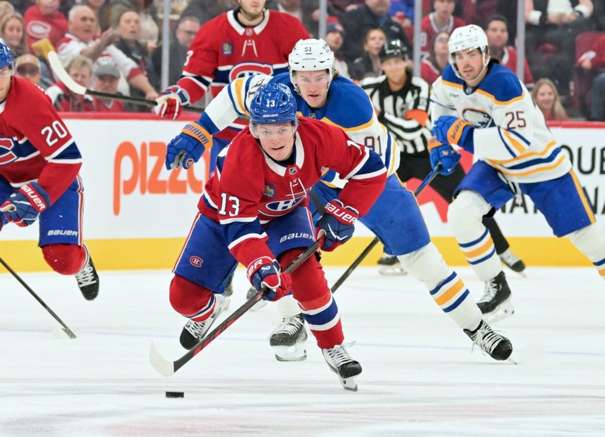 Cole Caufield scores in regulation, OT as Canadiens nip Sabres