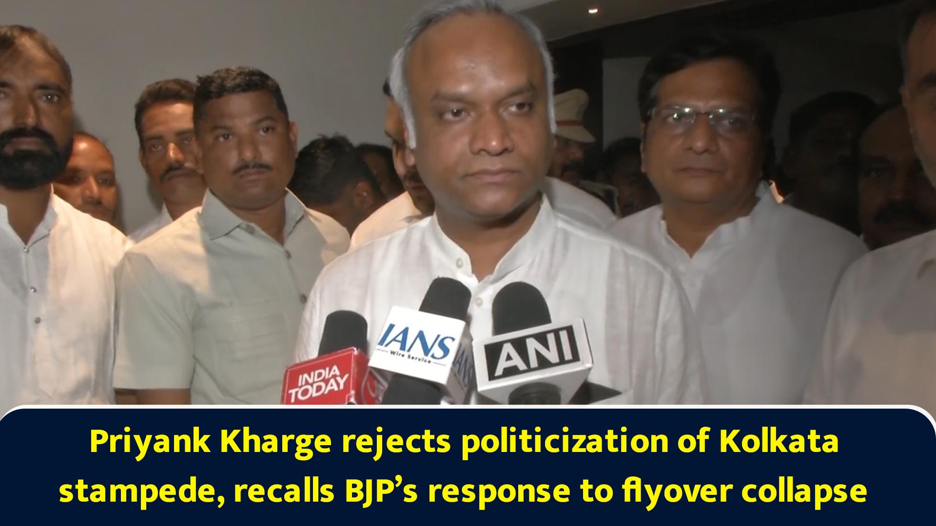 Priyank Kharge rejects politicization of Kolkata stampede, recalls BJP ...
