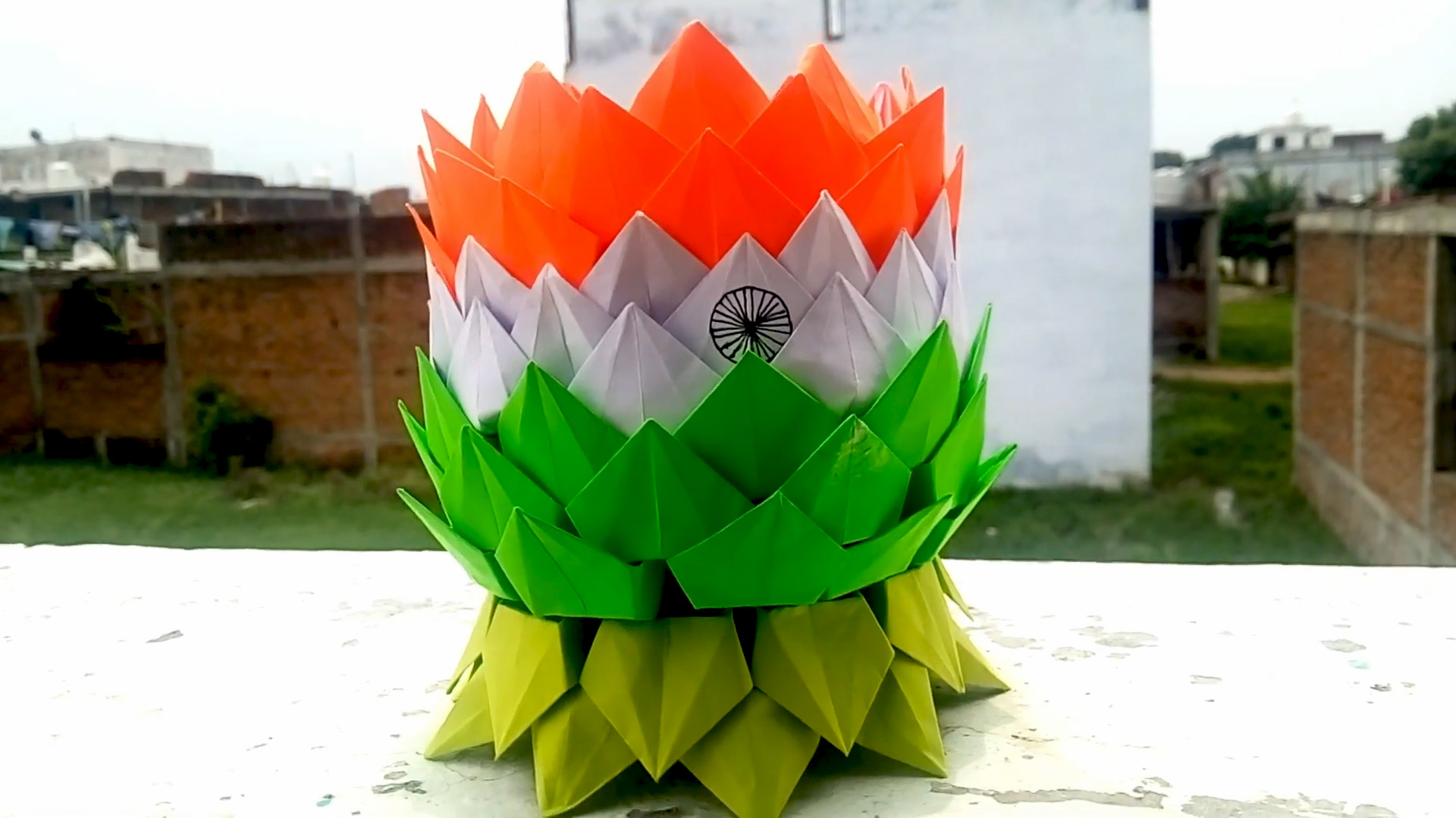 Easy tricolor paper craft ideas for Independence Day celebrations