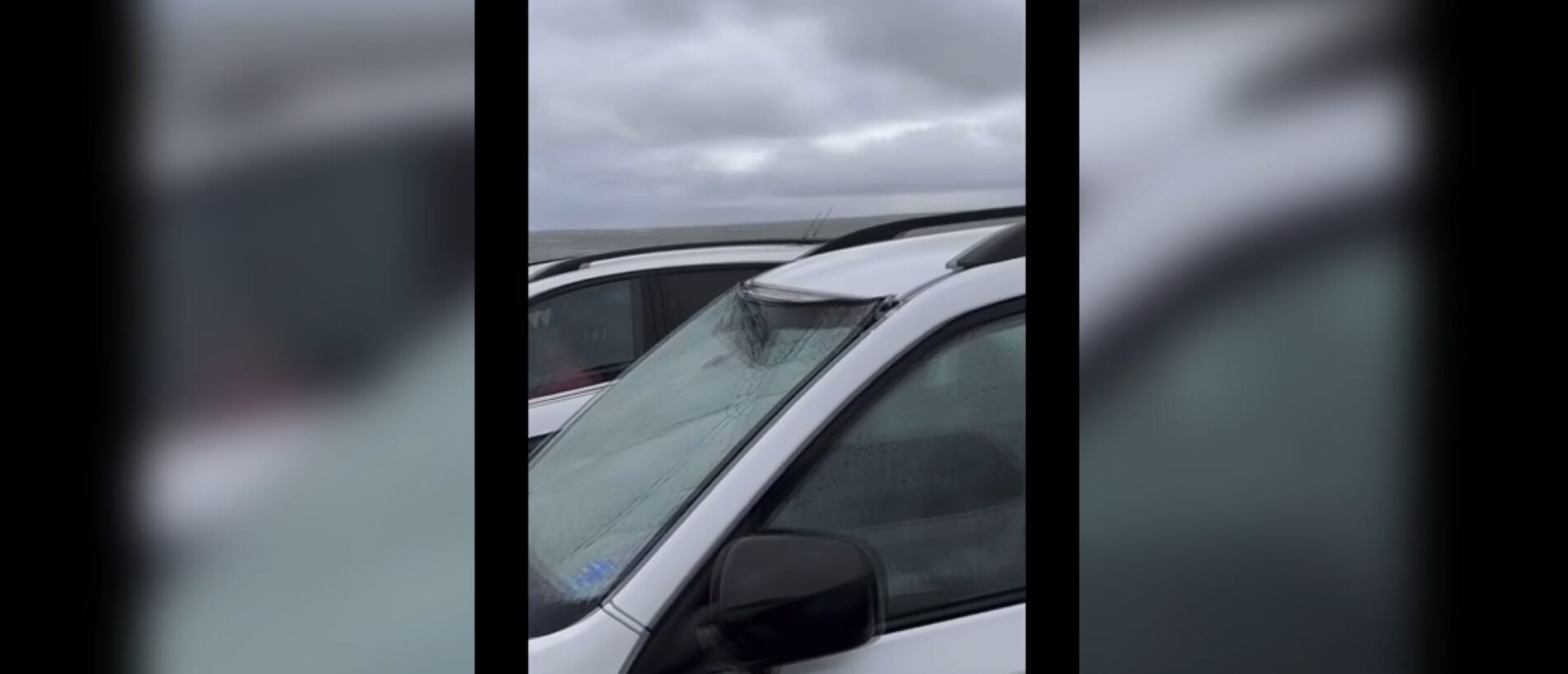 Video: Wave shatters windshield on Ocracoke ferry as strong conditions ...