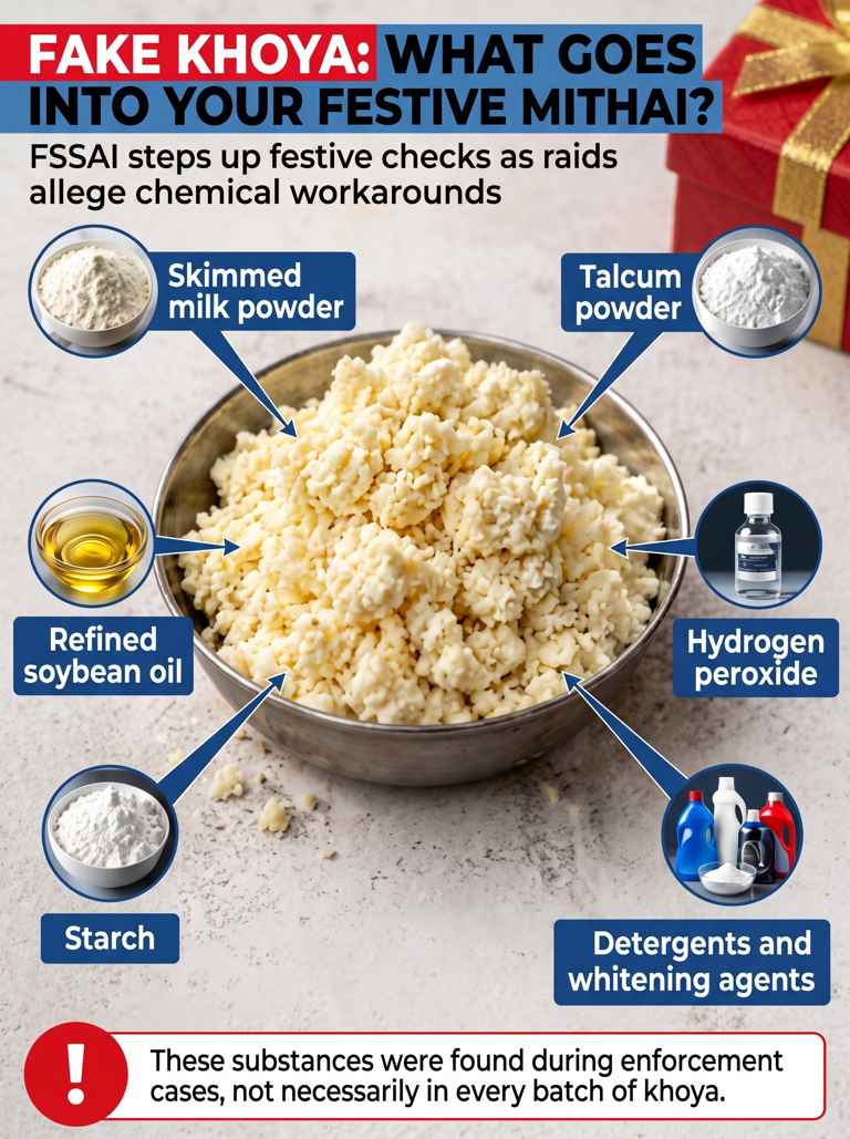 Fake khoya, real risk: What’s inside your festive sweet box?