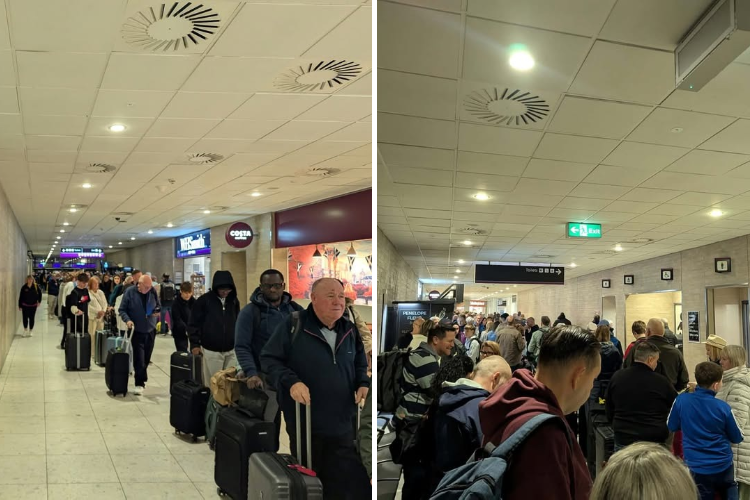 Edinburgh Airport passengers faced huge queues as baggage belt ...