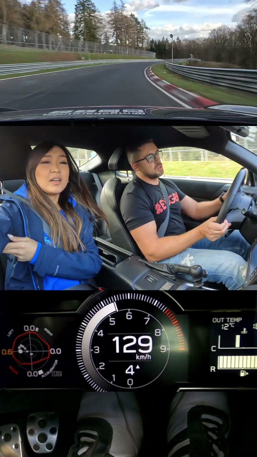 Teaching a beginner to drive at the Nürburgring