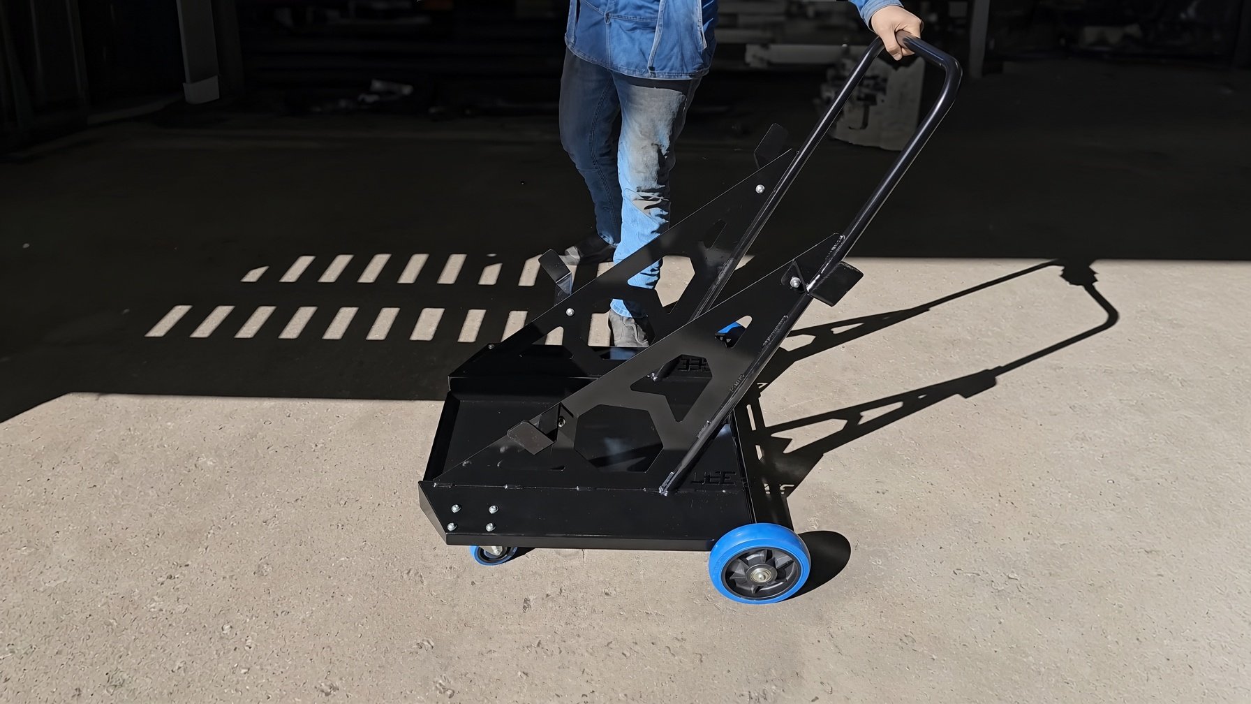 Building a custom trolley in the workshop