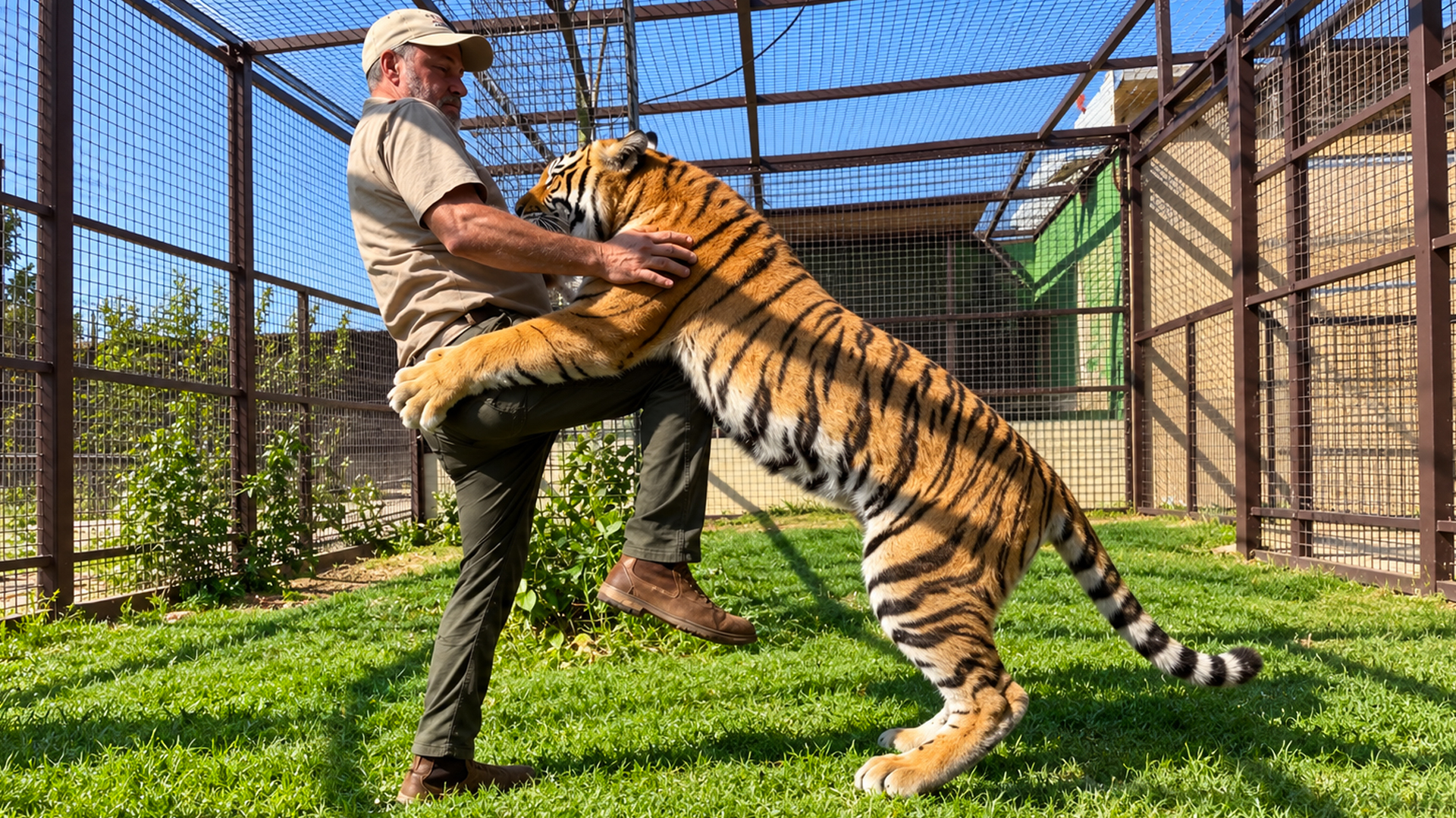 Tiger cub plays like a kitten despite razor sharp claws