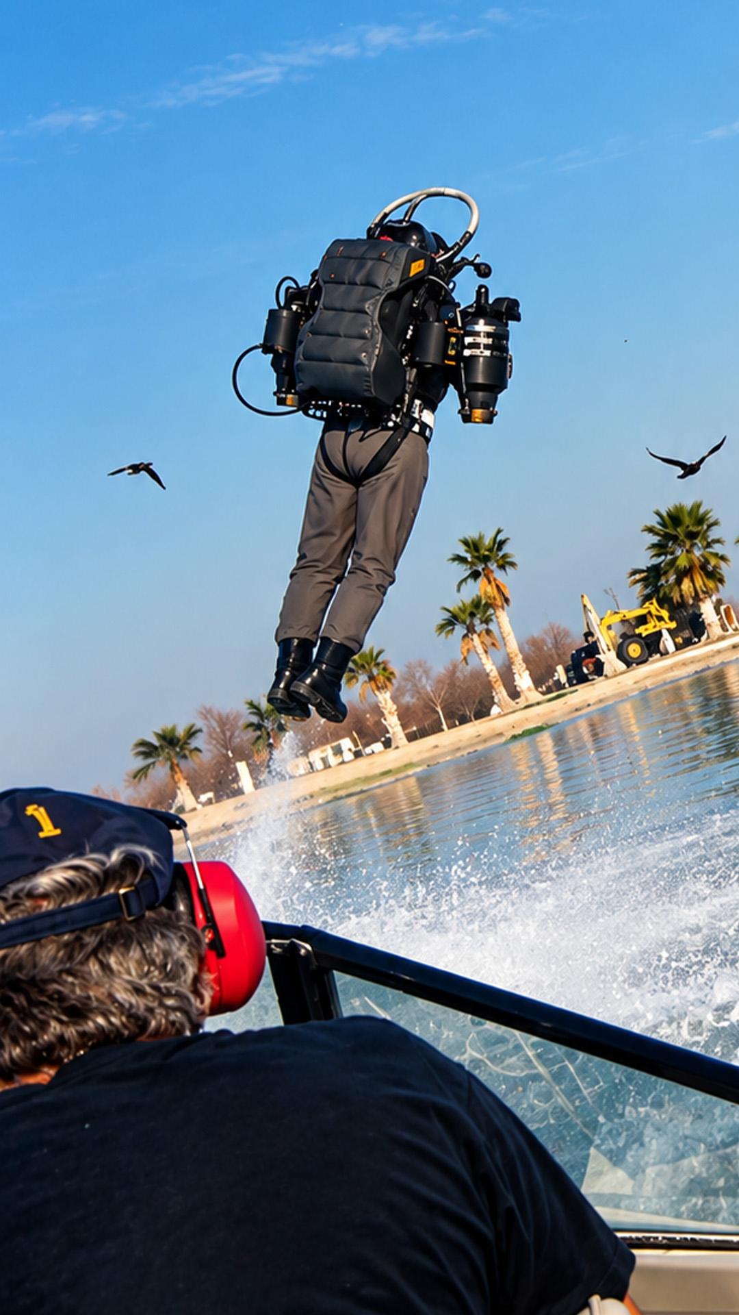 What does flying with a real jetpack look like?