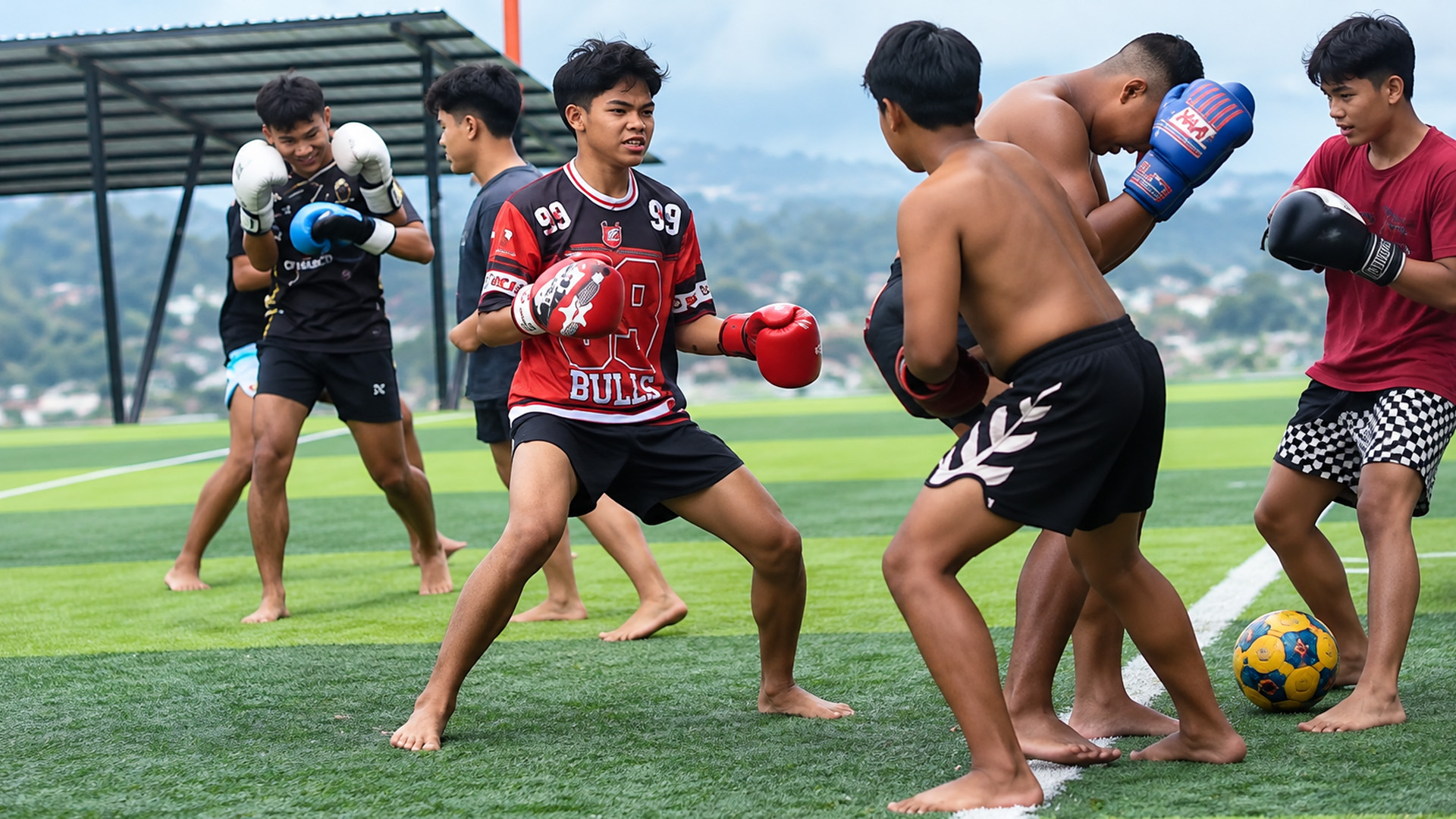 This is what happens when boxing meets football