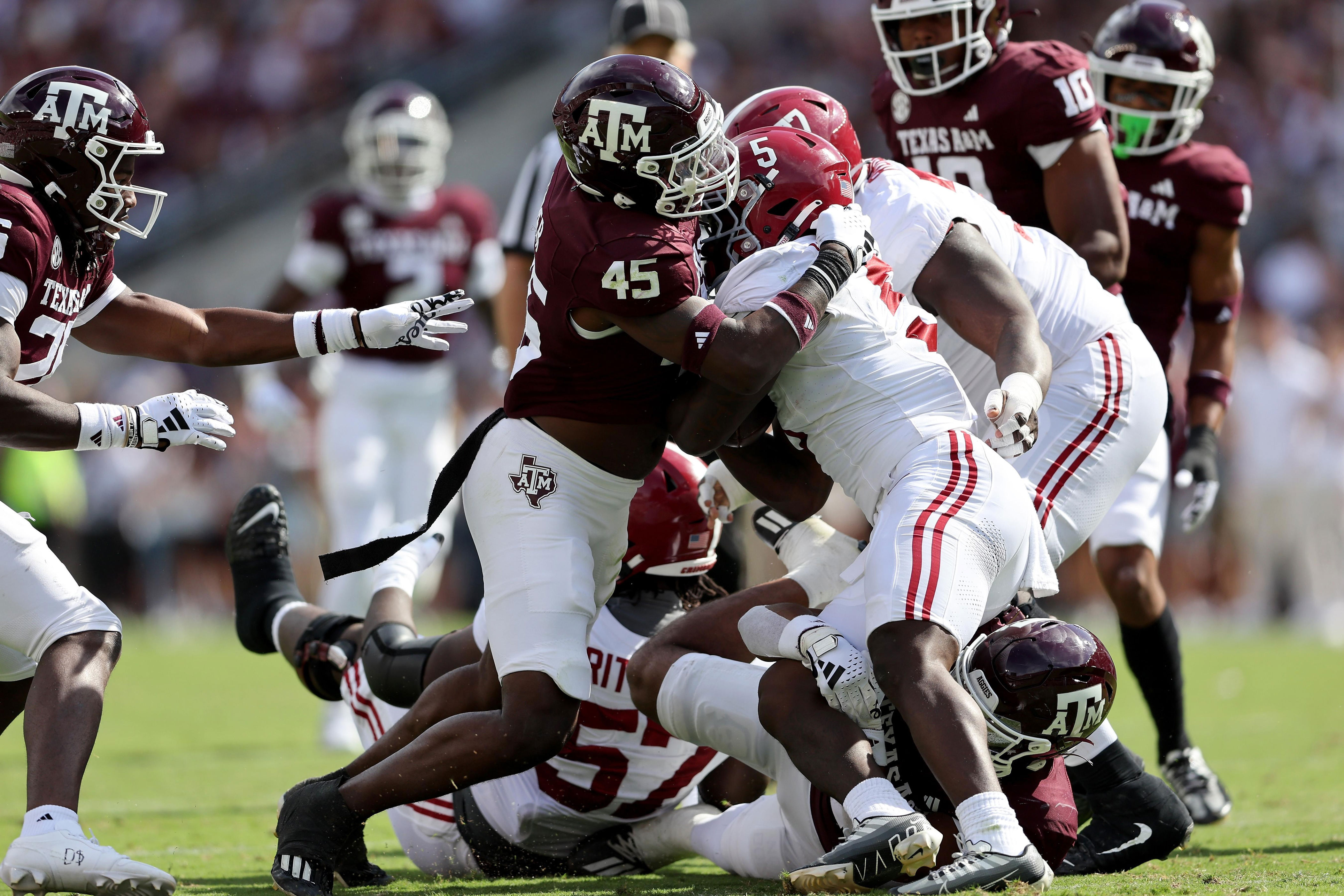 Texas A&M two-touchdown underdogs at Alabama