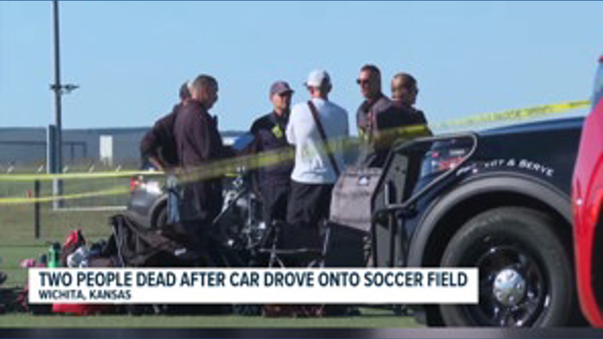 Driver kills two people on a soccer field in Kansas