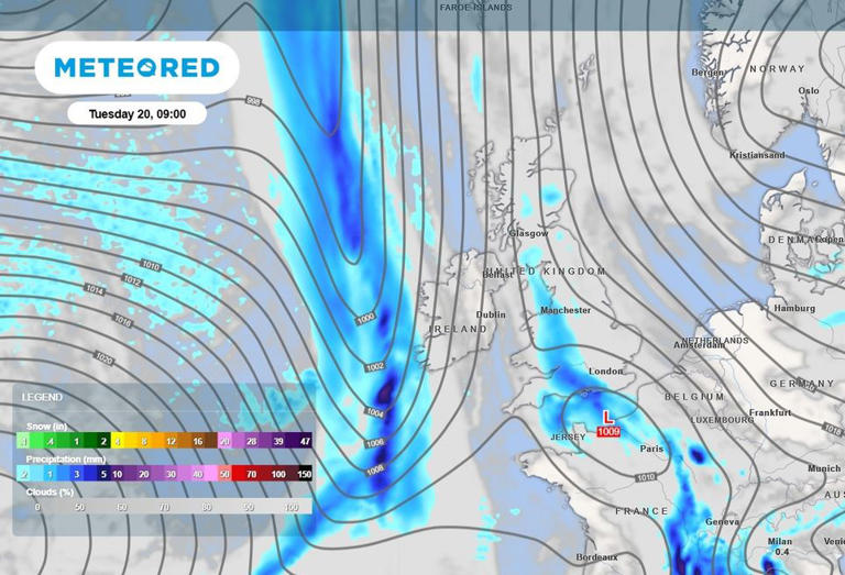 UK weather: Newcastle braces for 24.6mm Wednesday deluge as autumn ...
