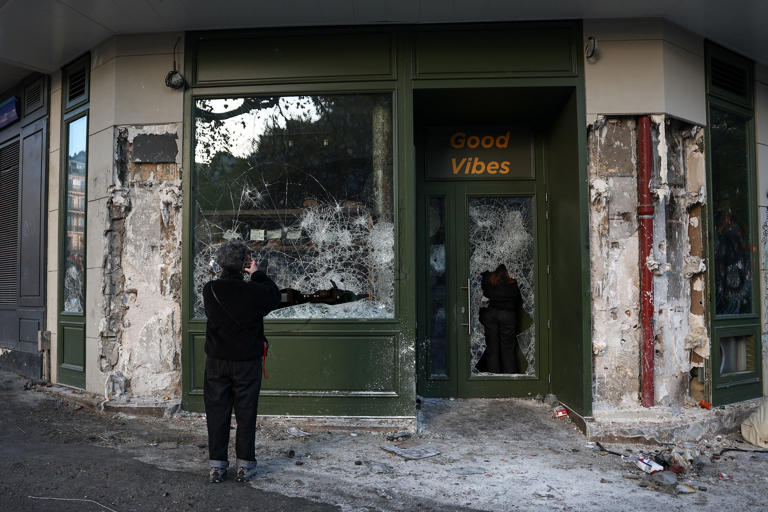 More than 1,800 arrested as protesters clash with police across France