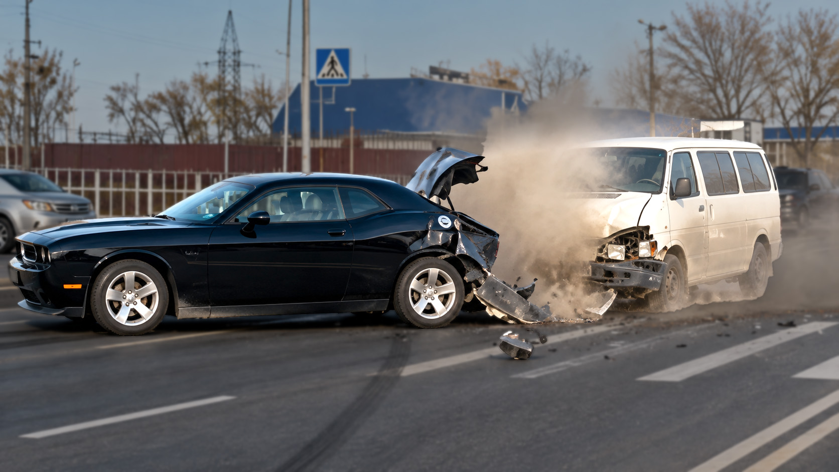 Traffic collision caught on camera