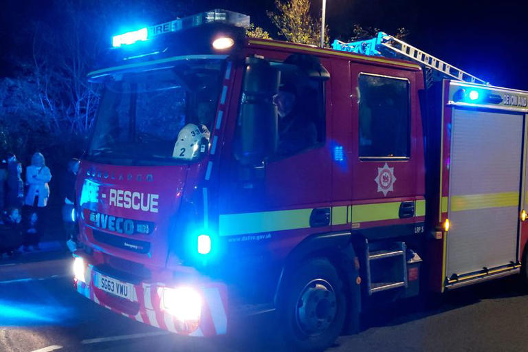 'Remain indoors' warning as fire crews battle huge blaze