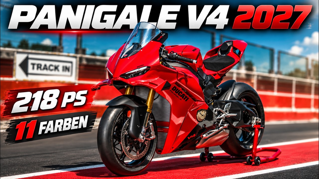 2027 Ducati Panigale V4: Lamborghini-Farben treffen auf 218 PS