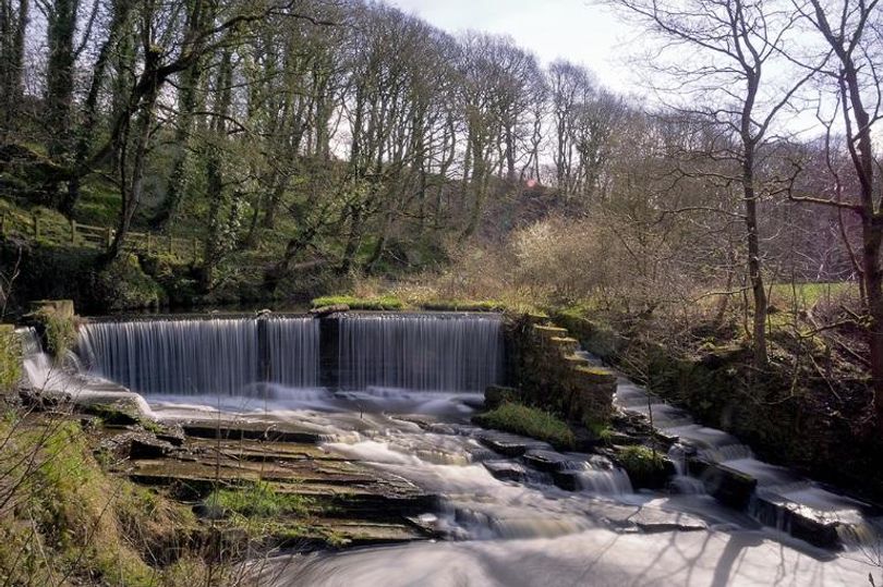 The autumnal Chorley walk featuring a park and waterfall with a cosy ...