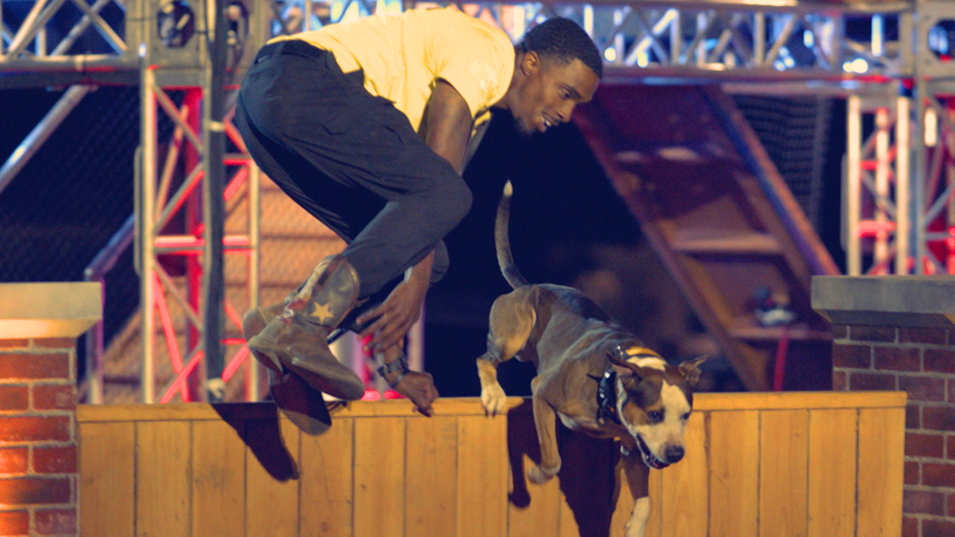 Pit bull Rocko wins fastest run of the night | America's Top Dog