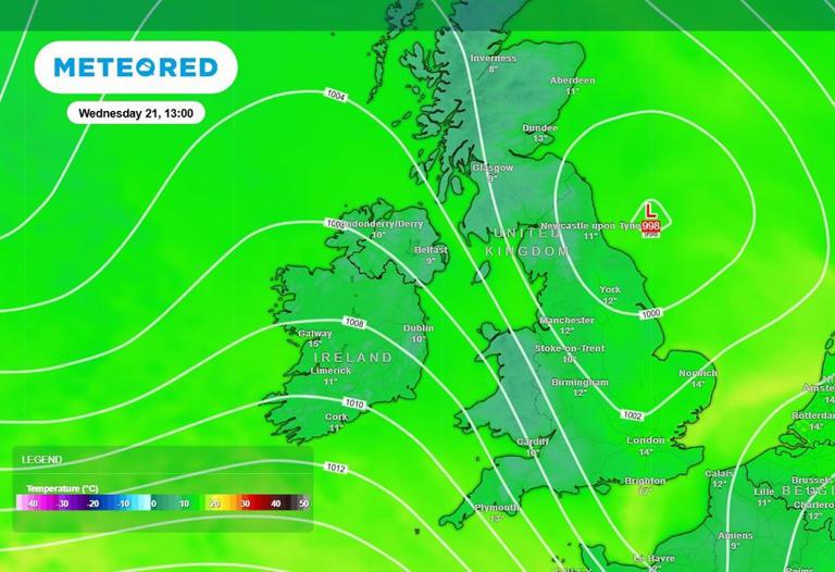 UK weather: Newcastle braces for 24.6mm Wednesday deluge as autumn ...
