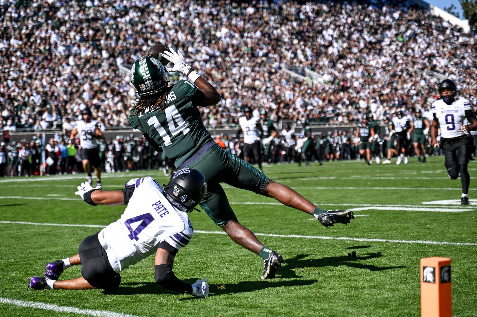 PFF ranks Michigan State's top five offensive players vs. Northwestern