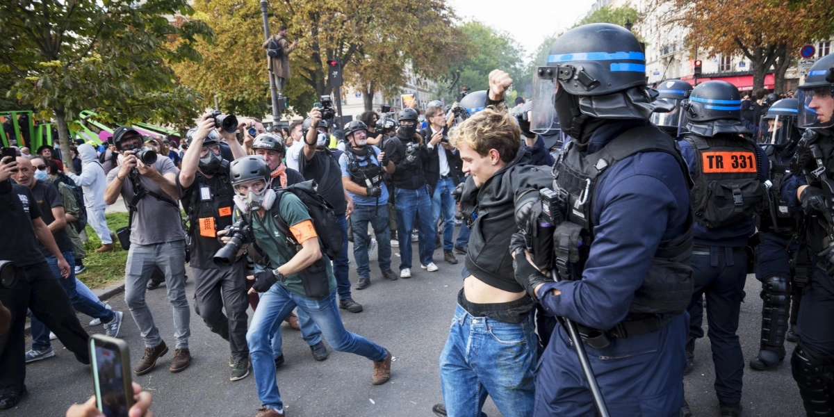 Historic 143-year-old French landmark gutted as cost-of-living riots ...