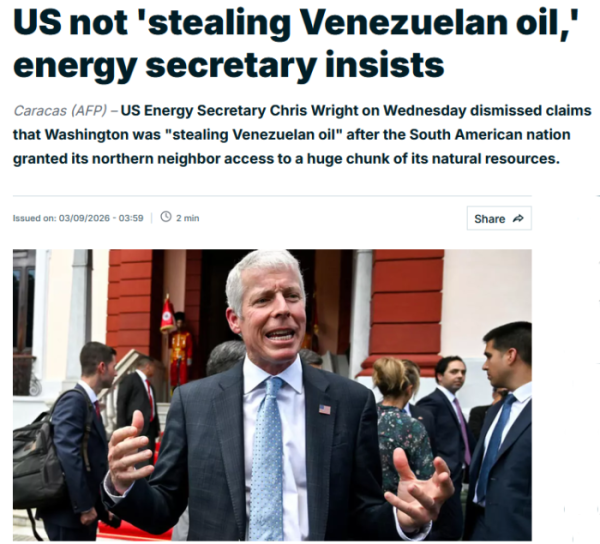 Western media accept Trump’s plundering of Venezuelan oil as business ...