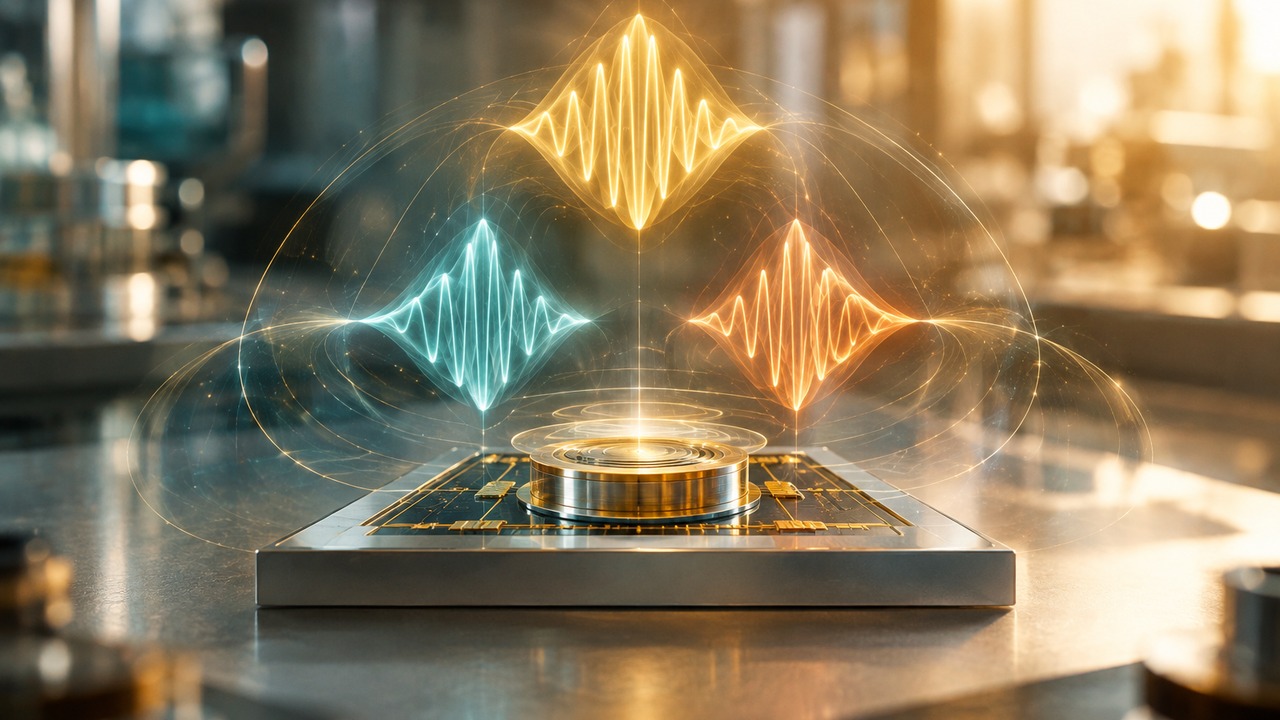Drei Quantenzustände suchen Schutz im Resonator