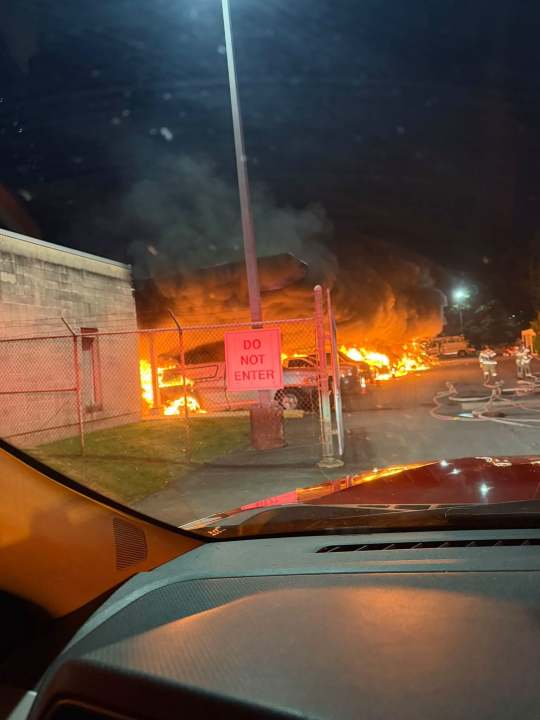 27 utility vehicles destroyed in Charles County commercial fire