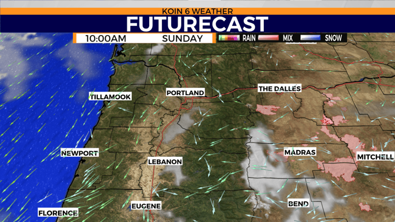Sunshine returns to the Portland area Sunday