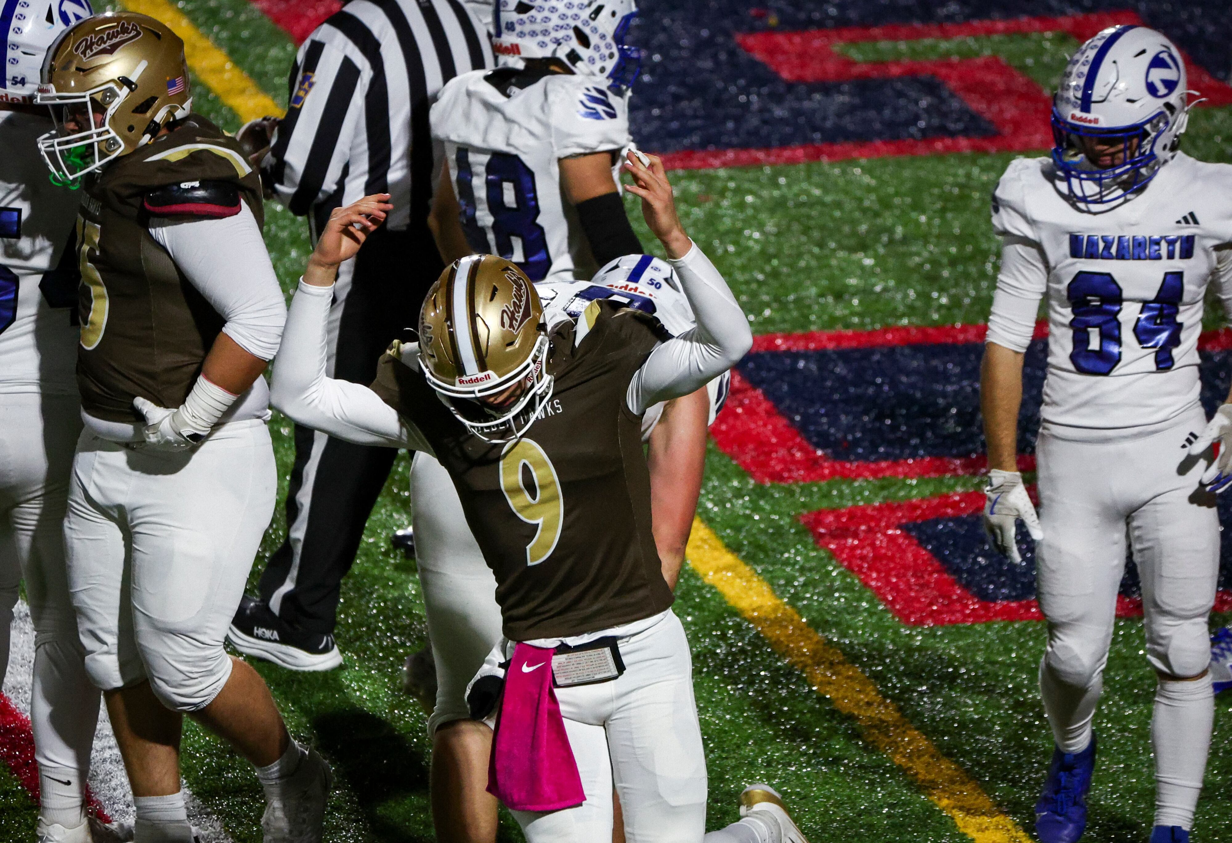 Nazareth football makes 1 of 2 FGs in final seconds, walks off with wild win over Beca