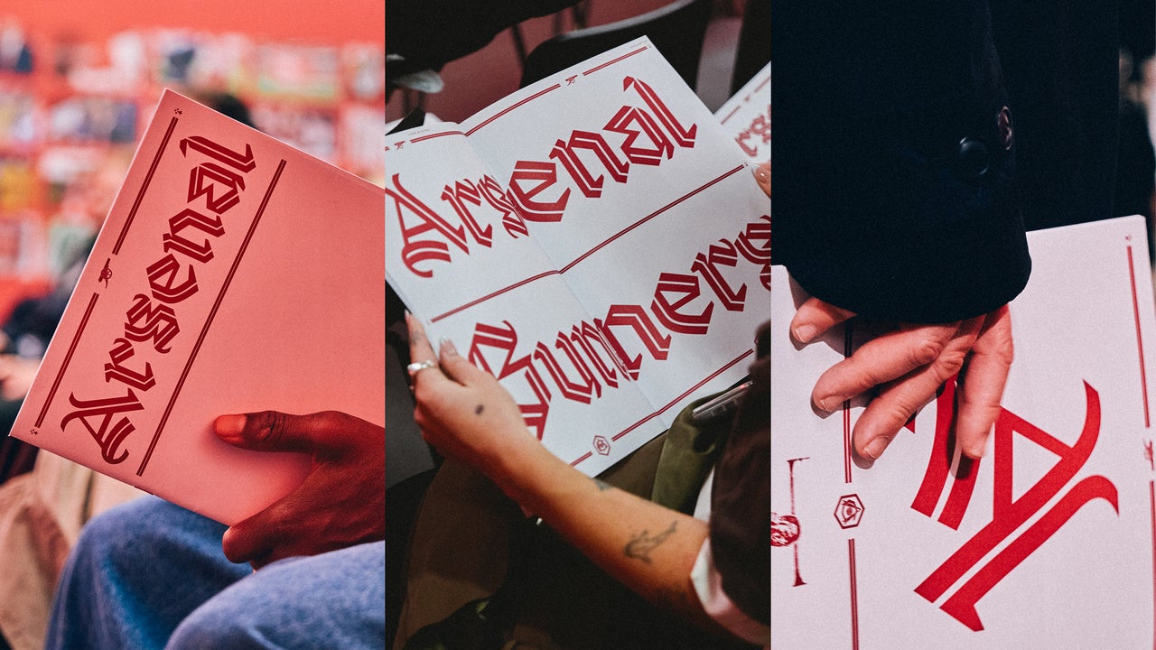 Arsenal’s new blackletter font is a tribute to a star player