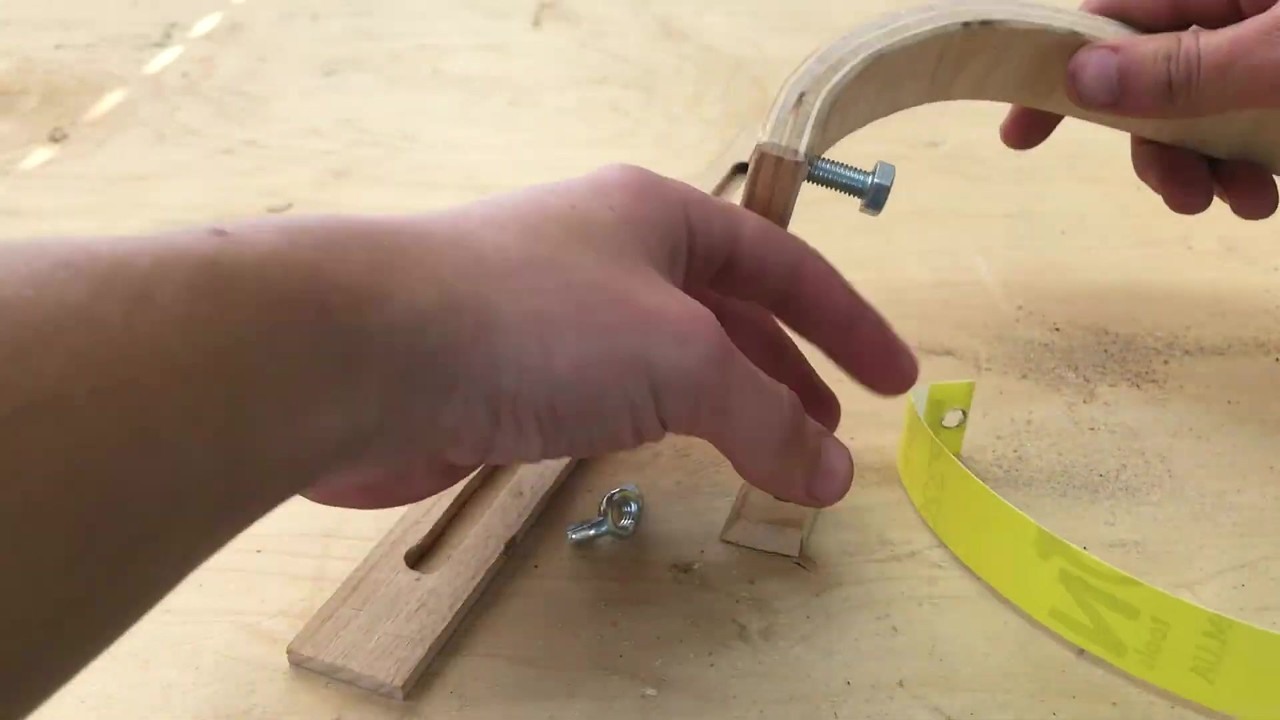 A maker builds a DIY drawing compass at home