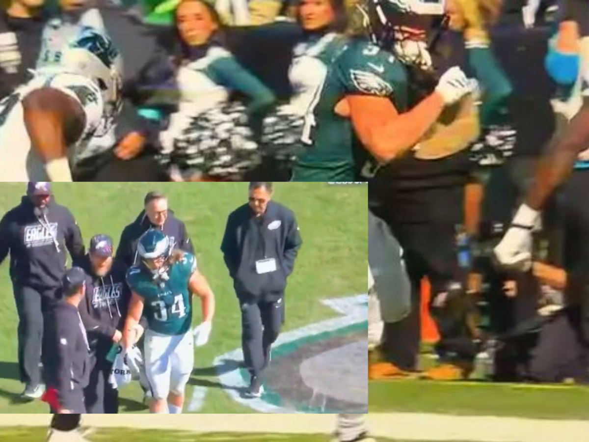 Eagles injury update: Carson Steele heads to locker room with suspected ...