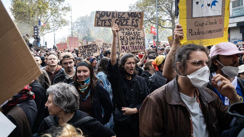 Macron voices anger and shame as violent protests roil France: What to know
