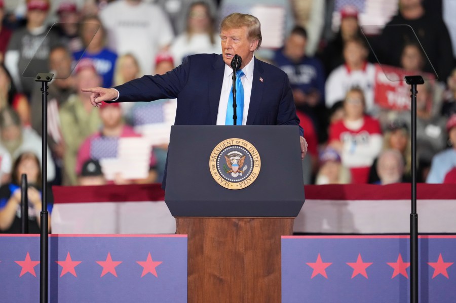 Trump boosts GOP candidates at northern Kentucky rally