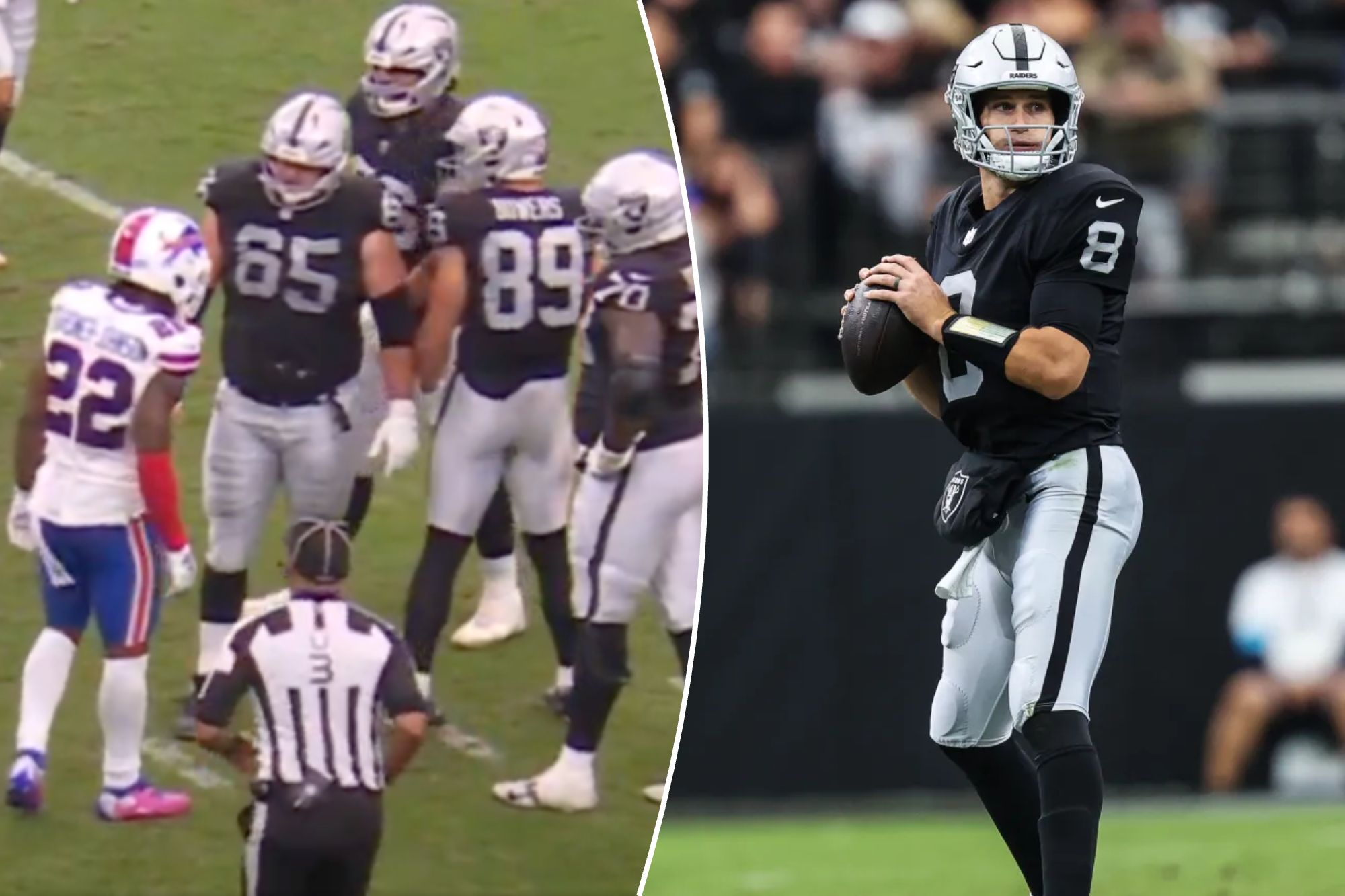 Raiders-Bills clash gets gross as CJ Gardner-Johnson spits his way out ...