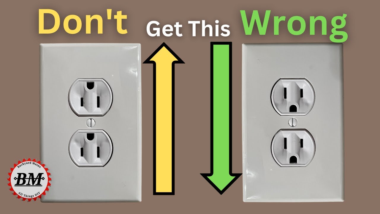 I found my outlets installed upside down! 😲