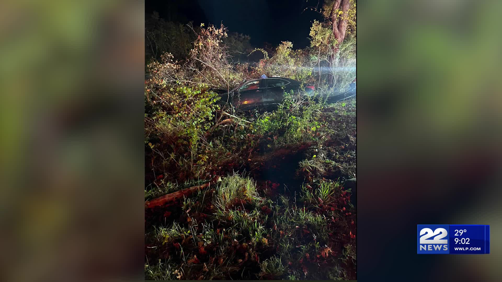 Two injured after car crashes into pole in Holyoke