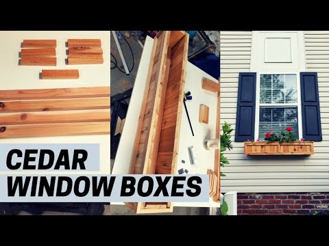 How to build a cedar window planter box
