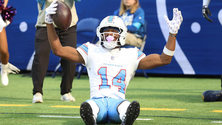 Carnell Tate's 344 yards are a Titans-era rookie record, and Denzel ...