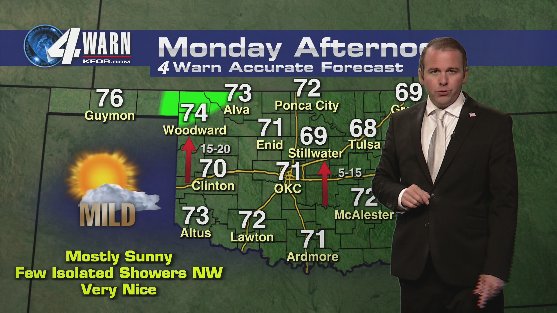 Aaron Brackett tracks nice fall weather and our next chance for rain!