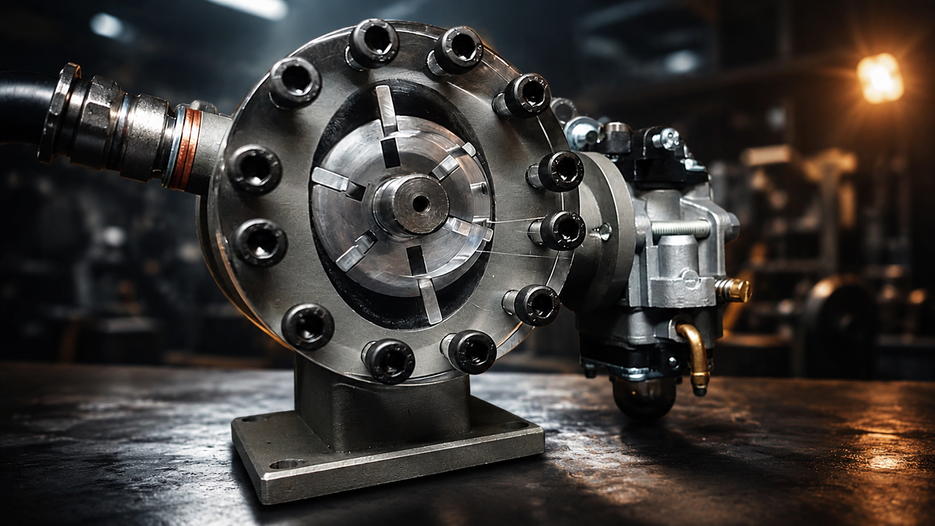 I made a rotary vane engine prototype