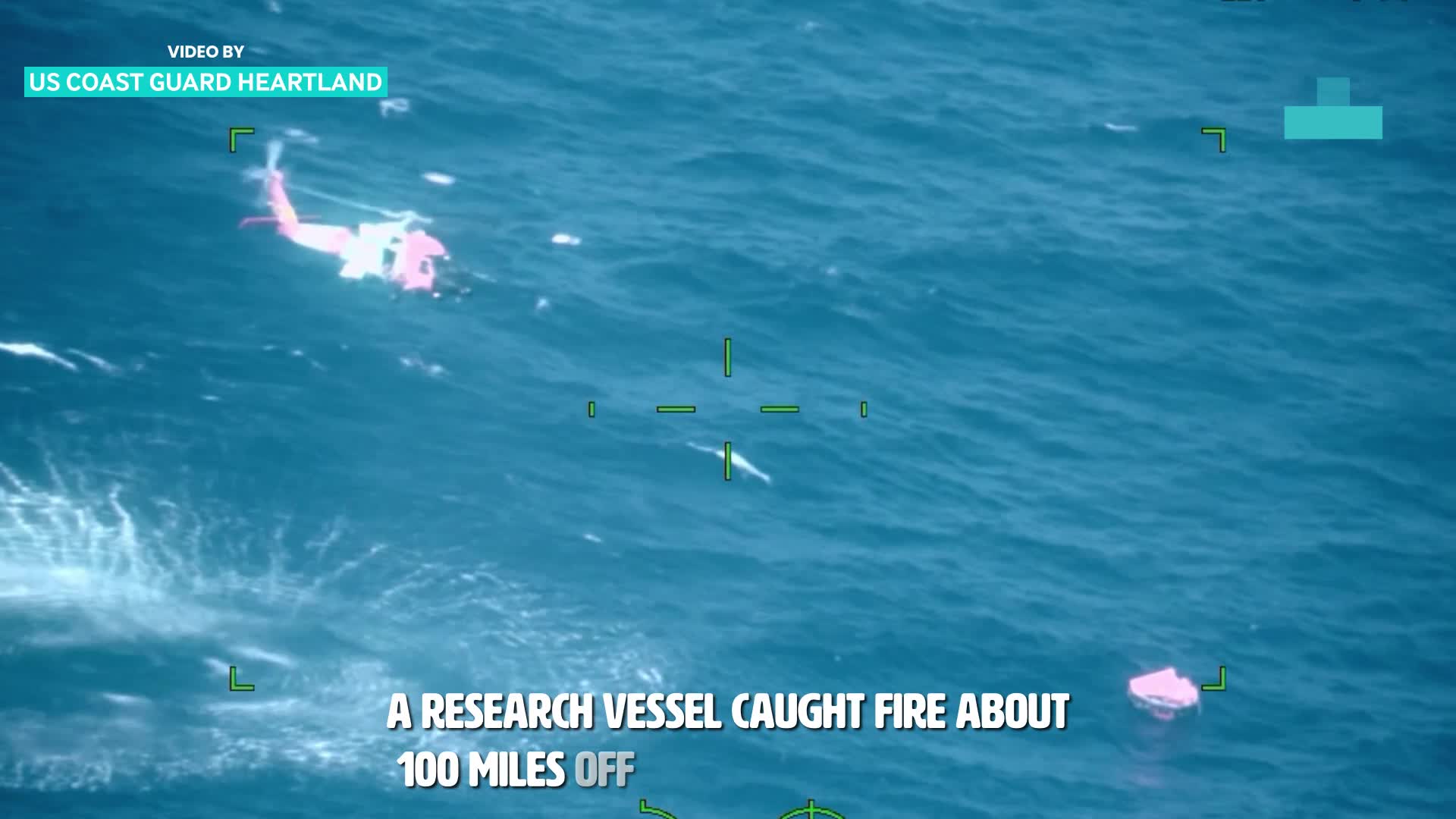 Dramatic footage captures Coast Guard rescue after ship fire off Louisiana