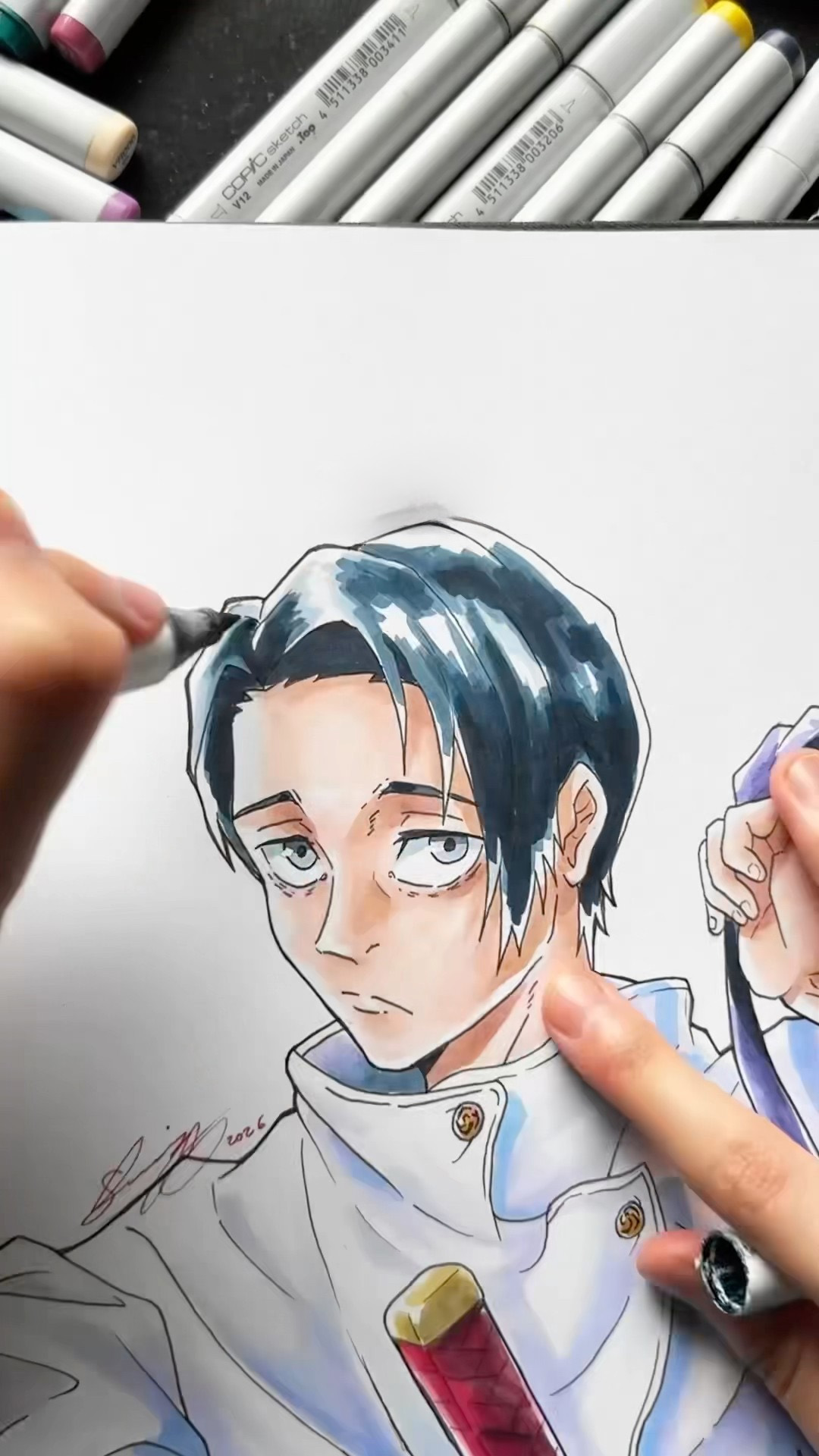 Learn to draw a face at an angle