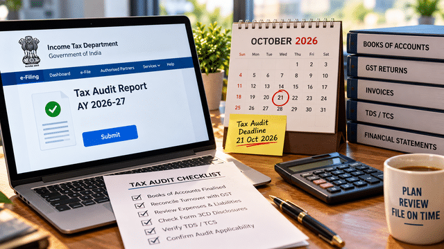 Tax audit report deadline October 21, 2026: Important checks for AY 2026-27